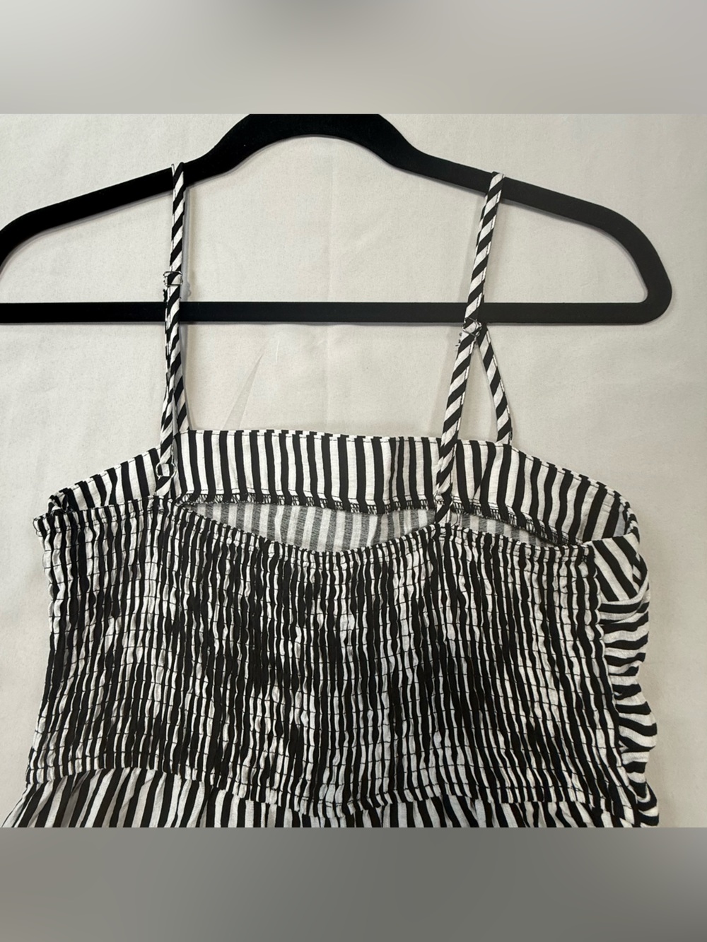 Cupshe Black & White Vertical Stripe Wide-Leg Jumpsuit - Picture 15 of 16